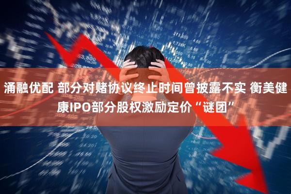 涌融优配 部分对赌协议终止时间曾披露不实 衡美健康IPO部分股权激励定价“谜团”